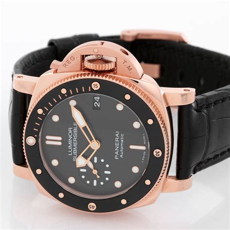 panerai rose gold watch|panerai luminor dial.